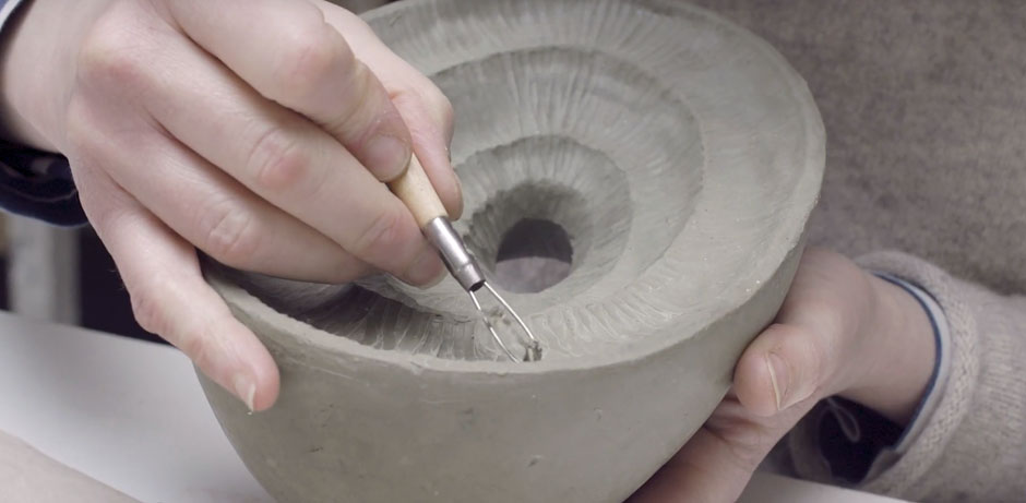 Julia Hennessy Priest carving